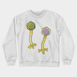 Lambda Bacteriophage Illustration Crewneck Sweatshirt